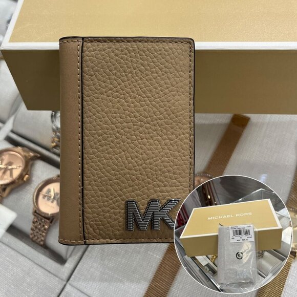 Hudson Pebbled Leather Card Case GIFT PACKING - Picture 1 of 9
